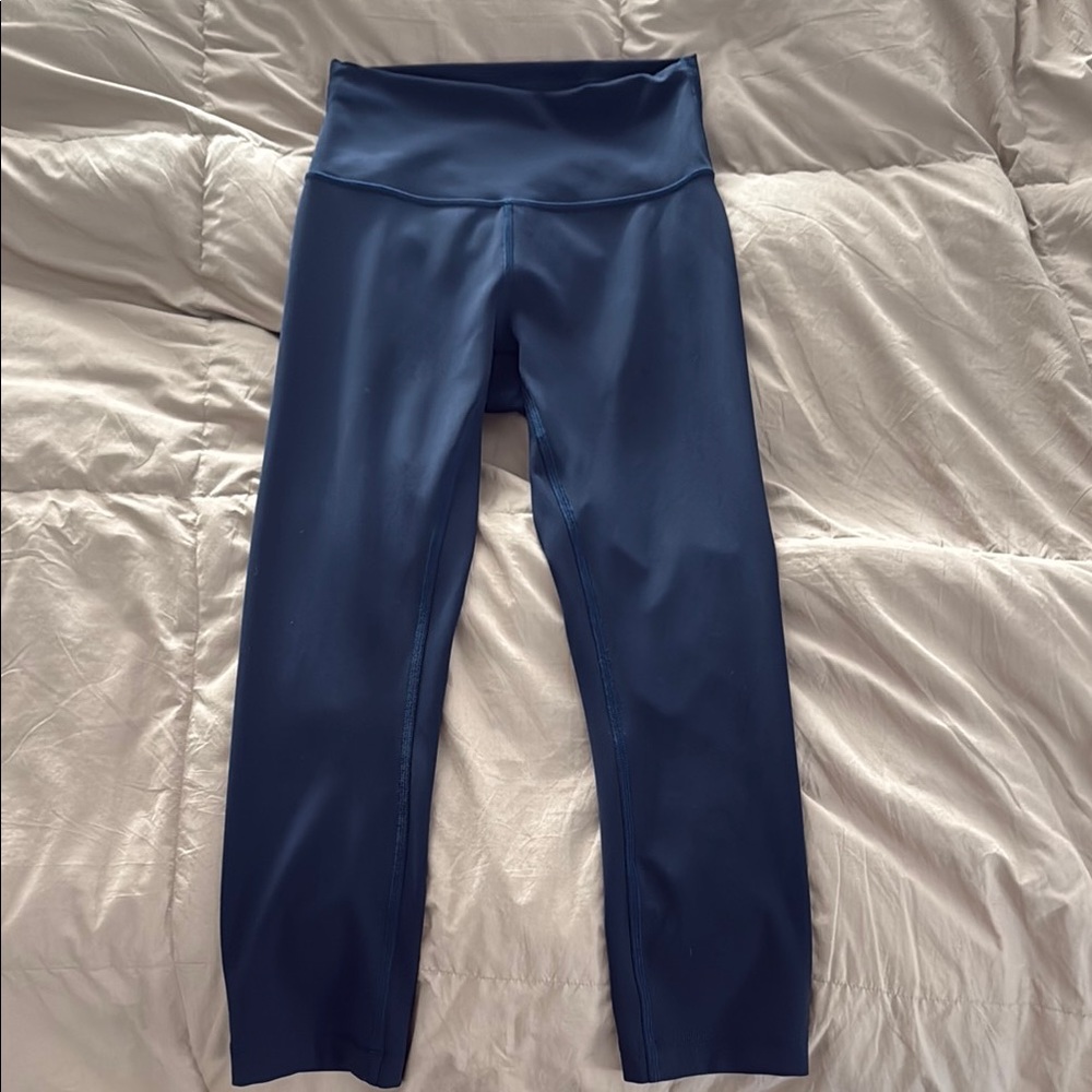 lululemon athletica 23 inch navy blue leggings